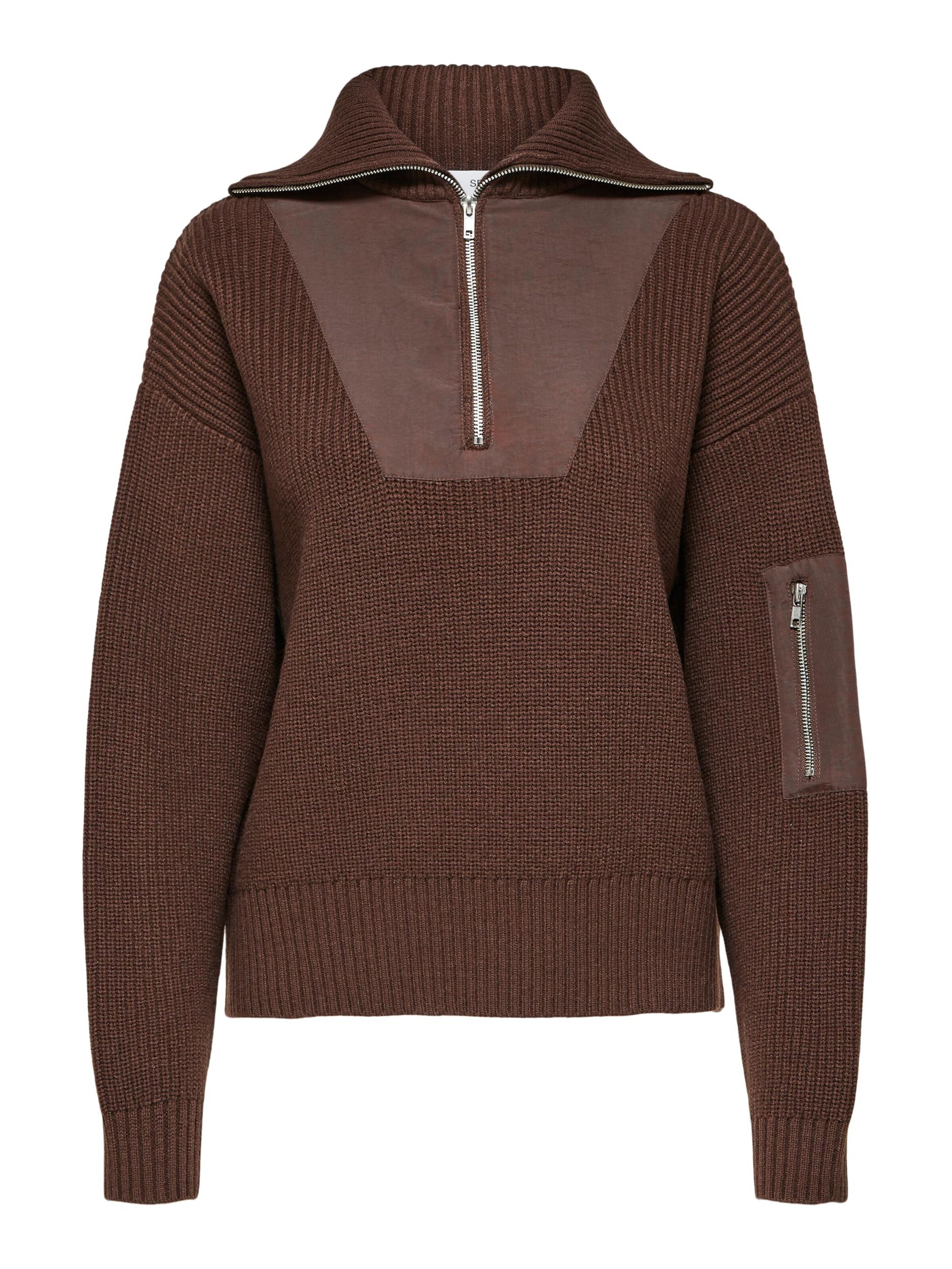 Selected Femme Pull-Over 'evelyn' L Marron