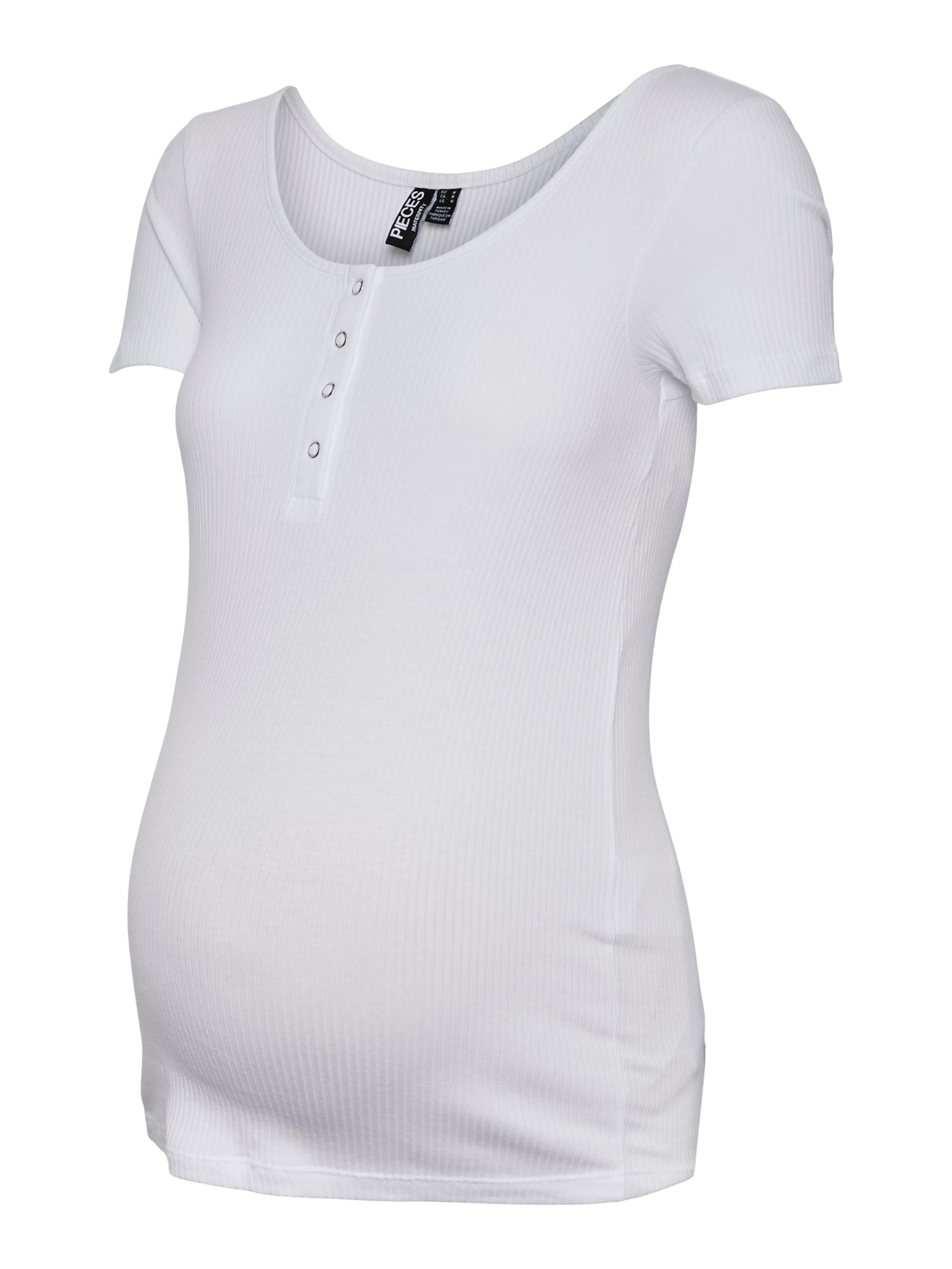 Pieces Maternity T-Shirt 'kitte' L Blanc