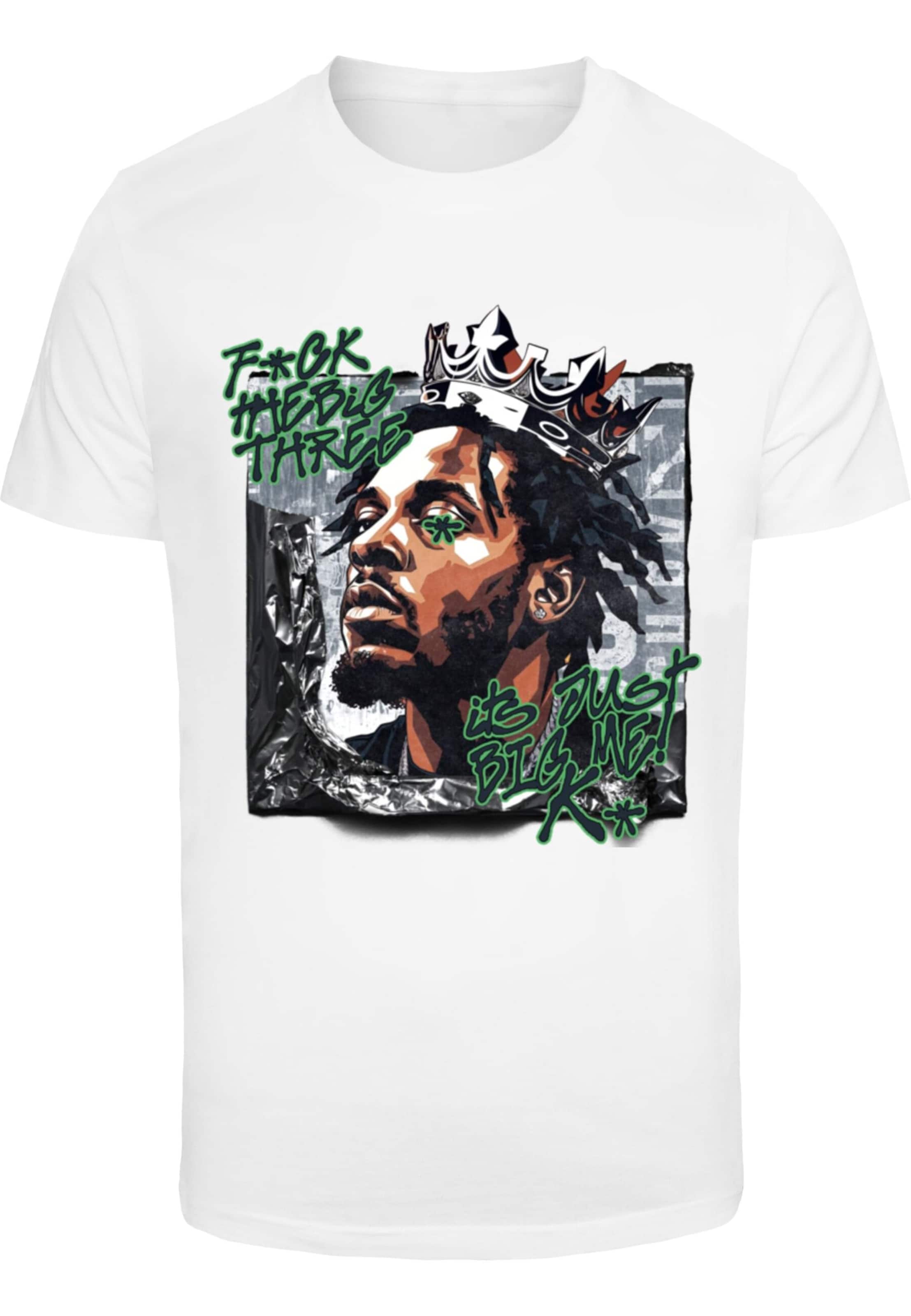 Mister Tee Tricou bǎrați alb l
