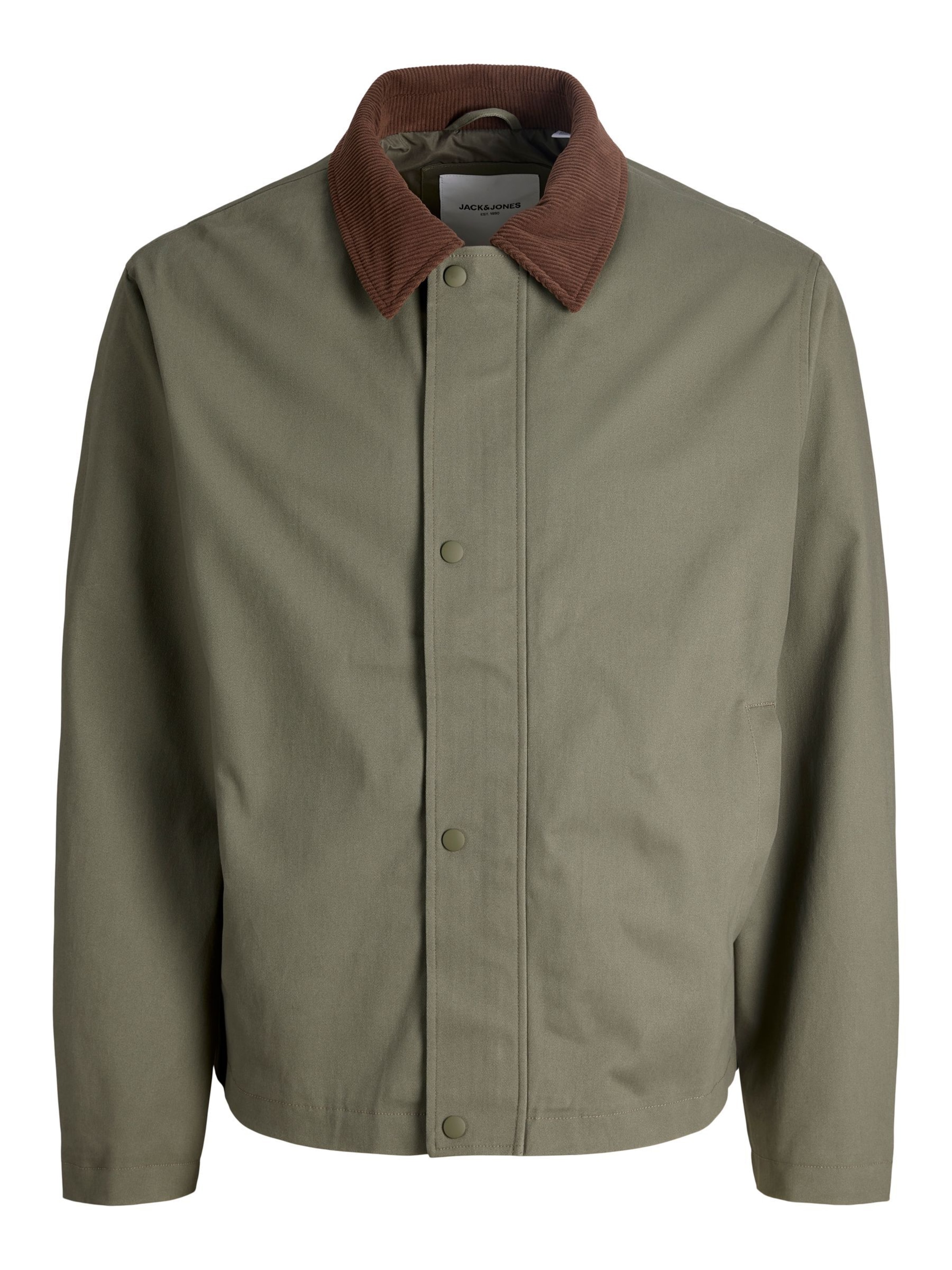 Jack & Jones Plus Geacă de primăvară-toamnă 'JJEGRAHAM' bǎrați verde 5xl